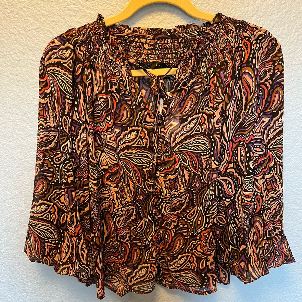 Evereve paisley blouse